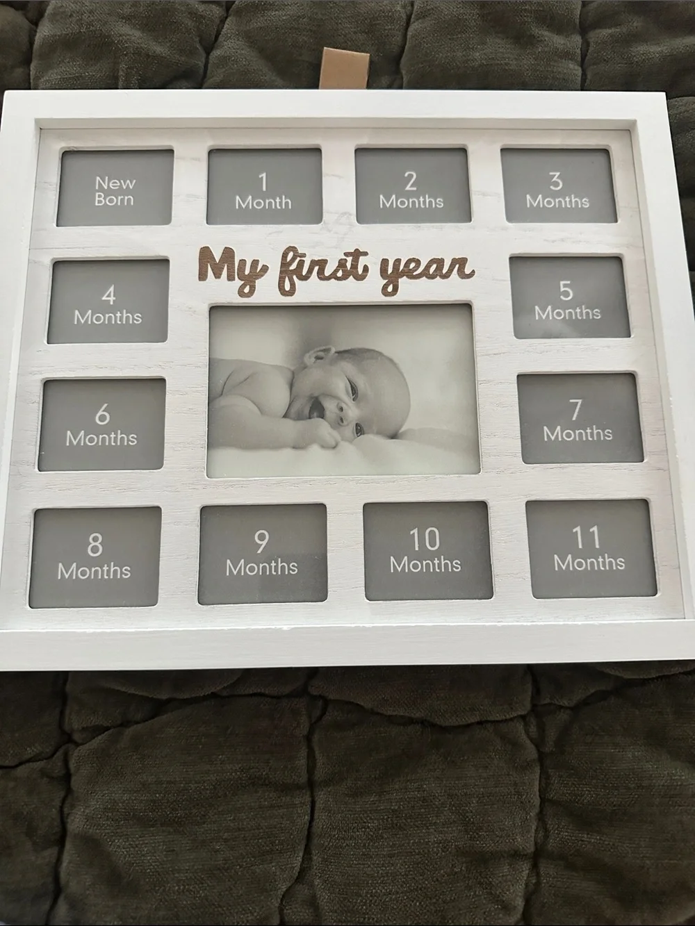 My First Year Multi-Photo Baby Frame - White